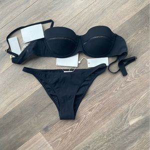 Tory Burch Black Swimsuit Set